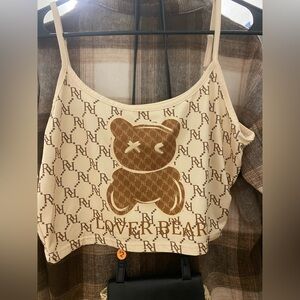 Lover Bear Cropped Sleepwear